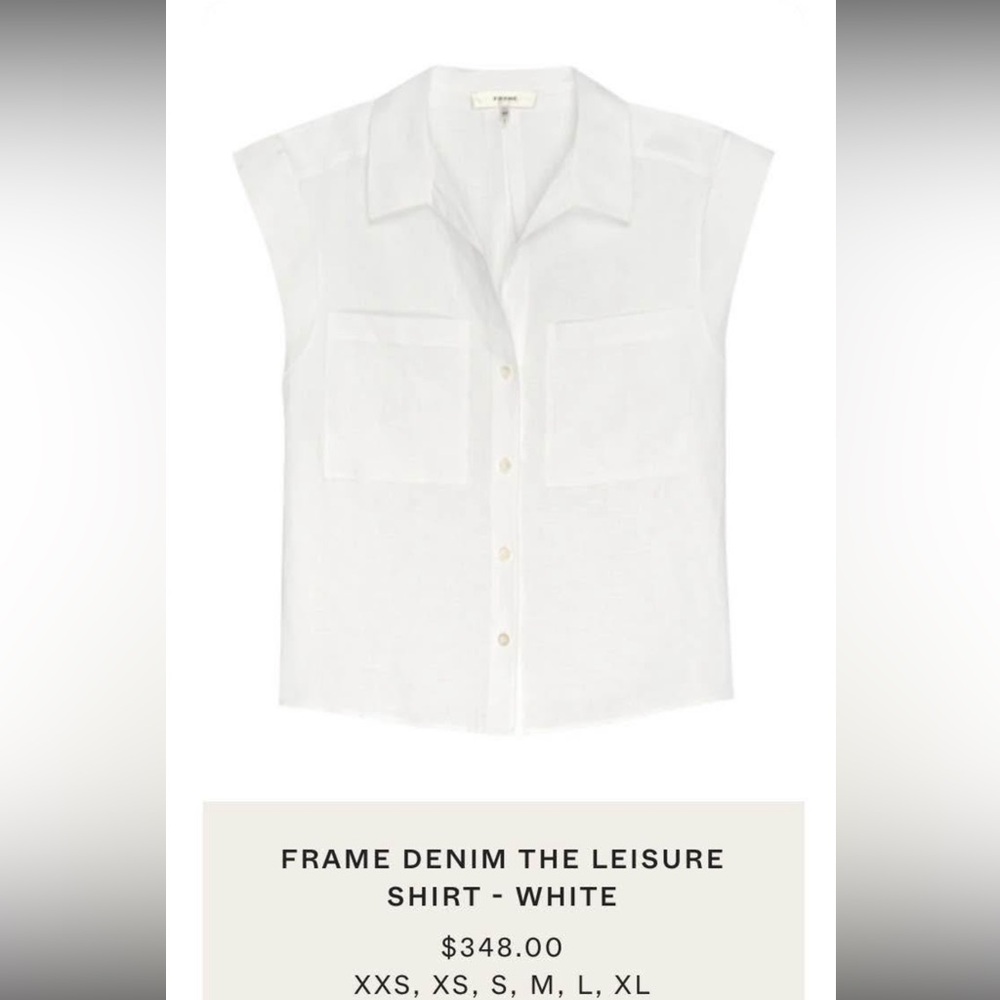 Frame Denim Crisp White Button-Up Shirt